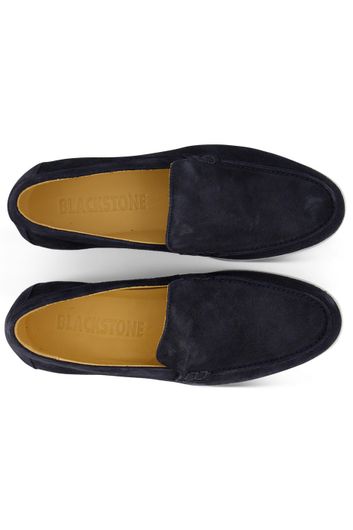 Blackstone nette schoenen donkerblauw effen leer