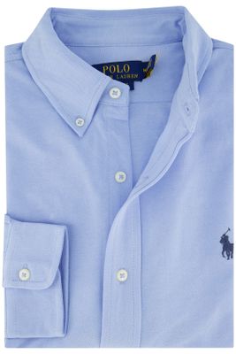 Polo Ralph Lauren Lichtblauw knitted Polo Ralph Lauren overhemd