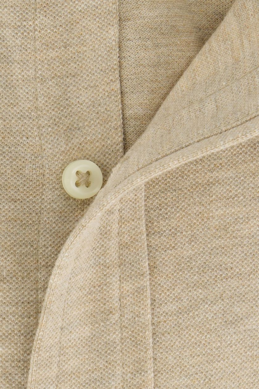Polo Ralph Lauren overhemd beige gemêleerd normale fit katoen
