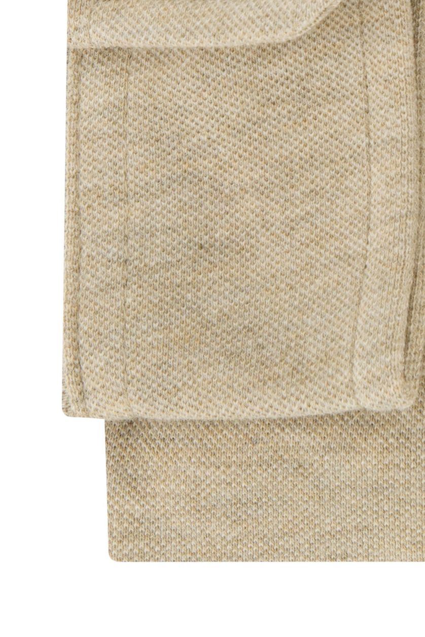 Polo Ralph Lauren overhemd beige gemêleerd normale fit katoen