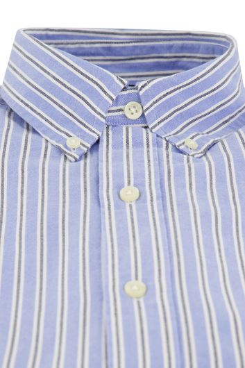 Polo Ralph Lauren casual overhemd normale fit lichtblauw gestreept katoen