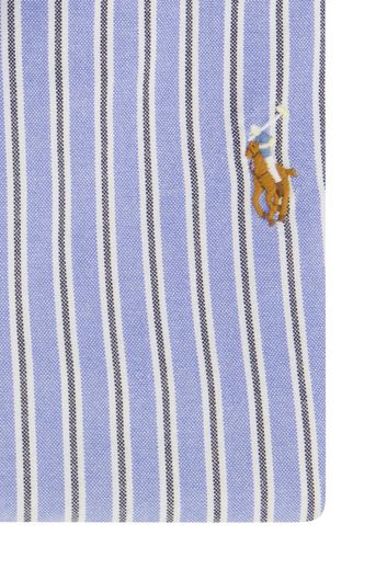 Polo Ralph Lauren casual overhemd normale fit lichtblauw gestreept katoen
