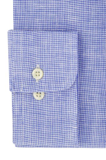 Polo Ralph Lauren blauw geruite overhemd linnen slim fit