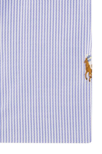 Polo Ralph Lauren lichtblauw gestreepte overhemd slim fit katoen