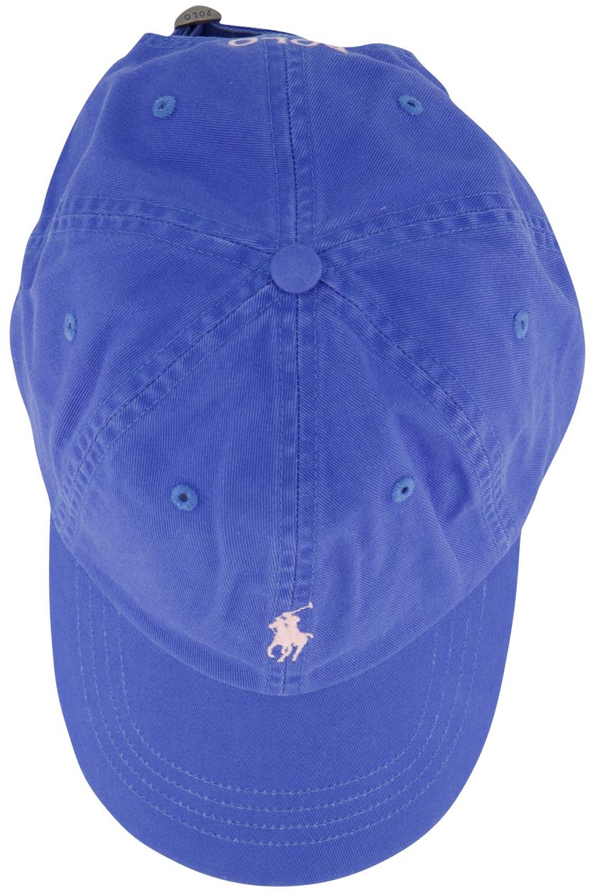 Polo Ralph Lauren cap donkerblauw effen katoen wit logo