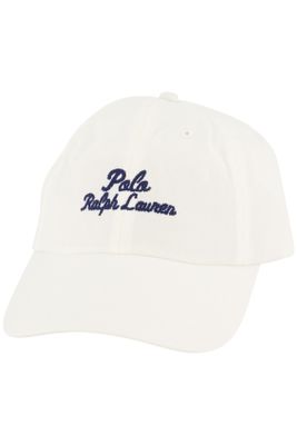 Polo Ralph Lauren Polo Ralph Lauren cap wit effen katoen donkerblauw logo