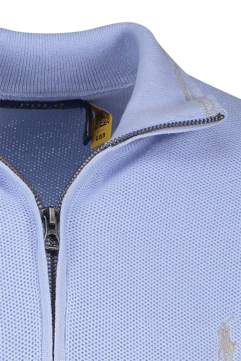 Polo Ralph Lauren half zip trui lichtblauw