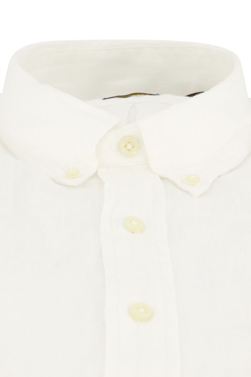 Wit uni Polo Ralph Lauren linnen overhemd korte mouw