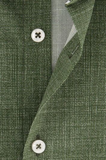Ledub modern fit overhemd groen