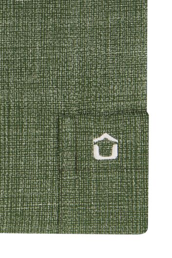 Ledub overhemd groen modern fit