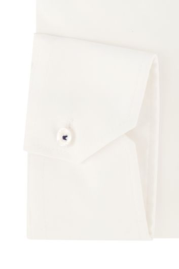 Ledub overhemd mouwlengte 7 Modern Fit New normale fit wit effen katoen