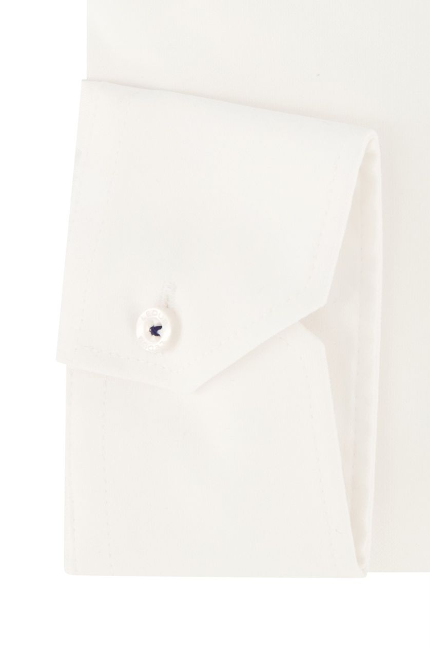 Mouwlengte 7 Ledub overhemd normale fit wit katoen