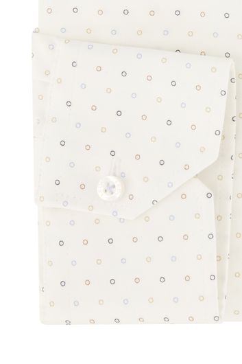 Ledub overhemd wit geprint modern fit