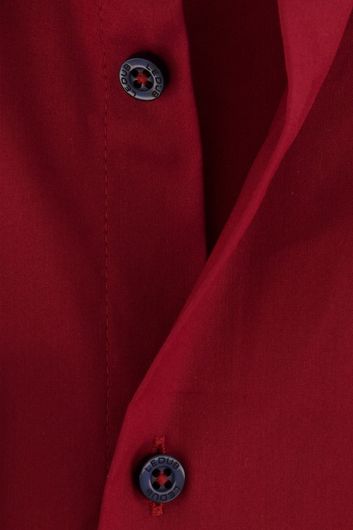 Rood Ledub overhemd modern fit