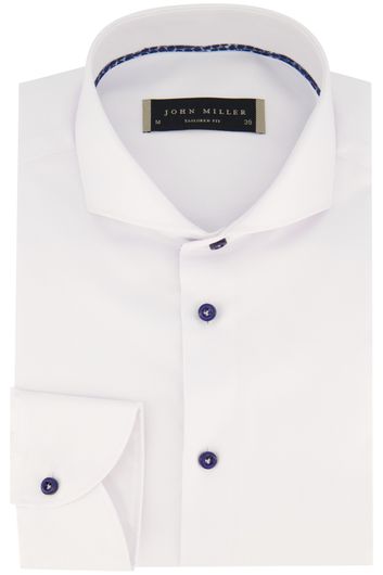 John Miller business overhemd Tailored Fit normale fit wit effen katoen