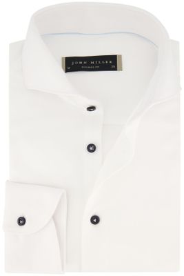 John Miller  Business overhemd John Miller tailored fit wit effen katoen