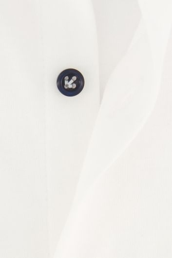 John Miller overhemd mouwlengte 7 Tailored Fit wit katoen