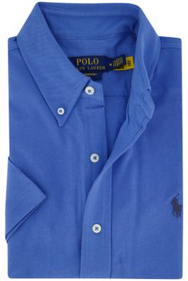 Polo Ralph Lauren Polo Ralph Lauren casual overhemd korte mouw comfort fit blauw korte mouw