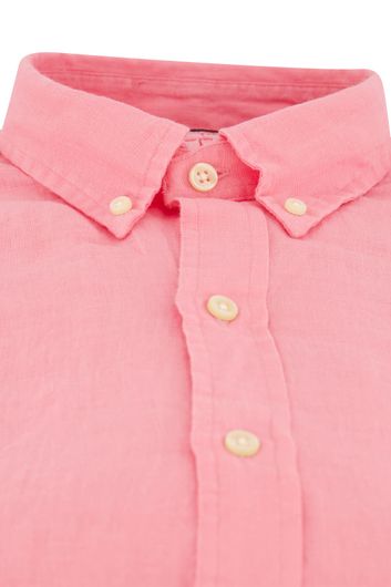 Polo Ralph Lauren overhemd slim fit roze effen linnen