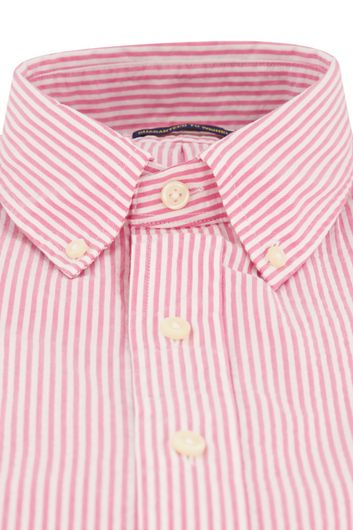 Polo Ralph Lauren overhemd korte mouw roze wit