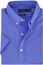Polo Ralph Lauren casual overhemd korte mouw normale fit blauw effen katoen