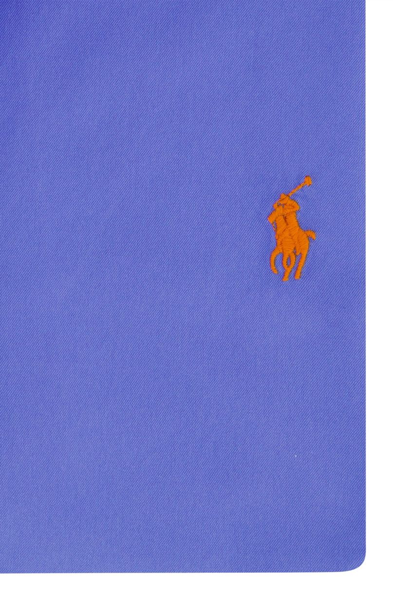 Polo Ralph Lauren slim fit overhemd katoen korte mouw blauw