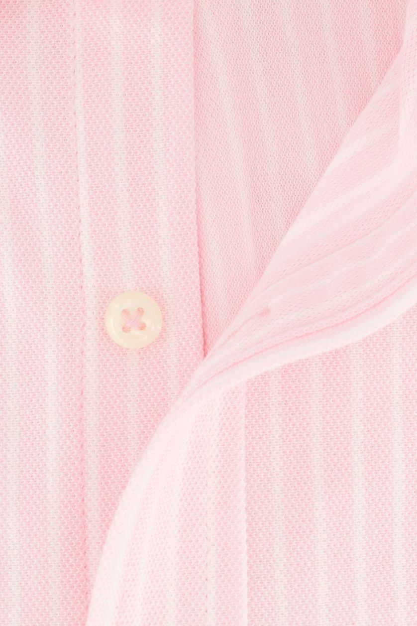 Polo Ralph Lauren katoen overhemd roze knitted gestreept