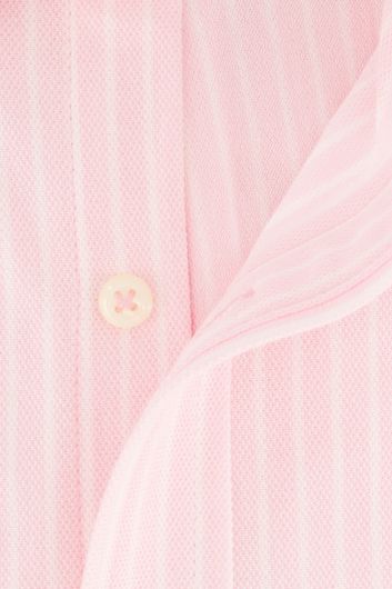 Polo Ralph Lauren overhemd roze gestreept katoen knitted