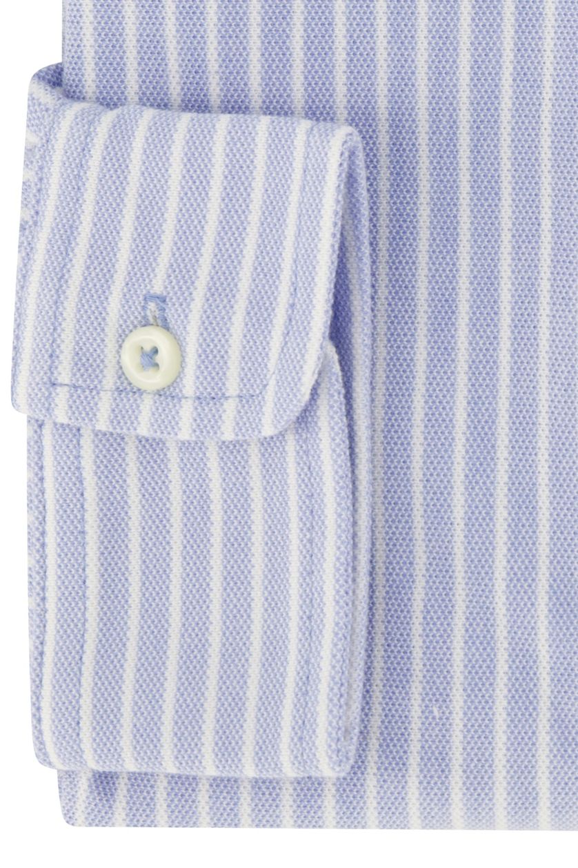 Normale fit overhemd Polo Ralph Lauren lichtblauw gestreept katoen