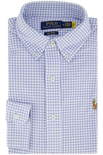 Polo Ralph Lauren casual overhemd normale fit lichtblauw geruit