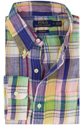 Polo Ralph Lauren Casual Polo Ralph Lauren overhemd donkerblauw geruit