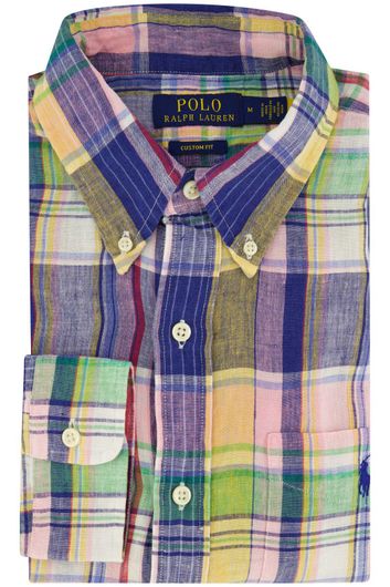 Polo Ralph Lauren casual overhemd normale fit donkerblauw geruit