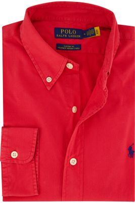 Polo Ralph Lauren Polo Ralph Lauren katoenen overhemd custom fit rood
