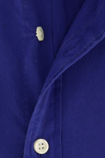 Katoenen Polo Ralph Lauren overhemd slim fit blauw
