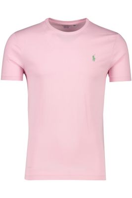 Polo Ralph Lauren Polo Ralph Lauren t-shirt roze Custom Slim Fit 100% katoen