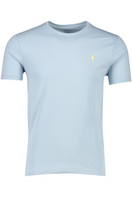 Polo Ralph Lauren Polo Ralph Lauren t-shirt met ronde hals lichtblauw Custom Slim Fit