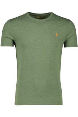 Polo Ralph Lauren Polo Ralph Lauren t-shirt groen custom slim fit 100% katoen ronde hals