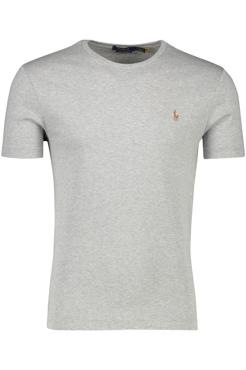 Polo Ralph Lauren t-shirt grijs custom slim fit 100% katoen