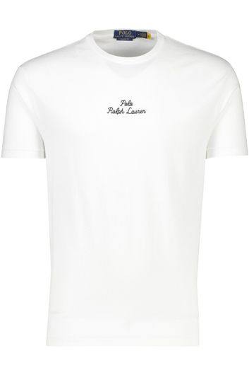 Polo Ralph Lauren t-shirt wit effen met print classic fit