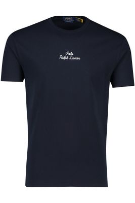 Polo Ralph Lauren Polo Ralph Lauren t-shirt navy classic fit effen 100% katoen wijde fit