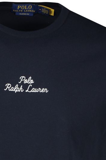 Polo Ralph Lauren t-shirt navy classic fit ronde hals katoen
