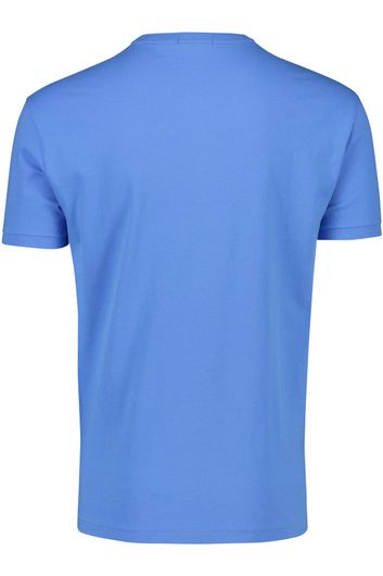Polo Ralph Lauren t-shirt blauw classic fit wijdere fit met ronde hals