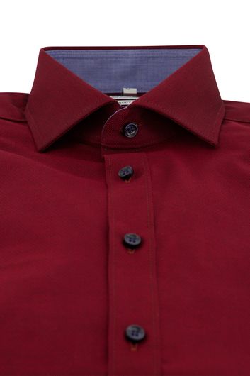 Olymp business overhemd slim fit rood effen katoen