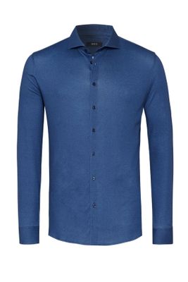 Desoto Desoto business overhemd slim fit blauw effen katoen