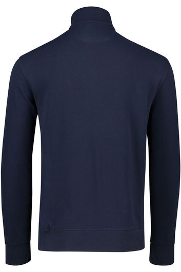 Polo Ralph Lauren trui half zip donkerblauw effen katoen