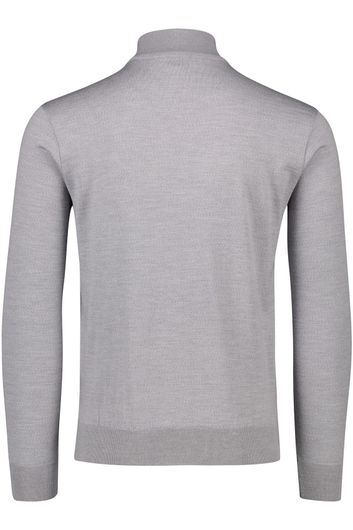 Paul & Shark sweater grijs effen half zip