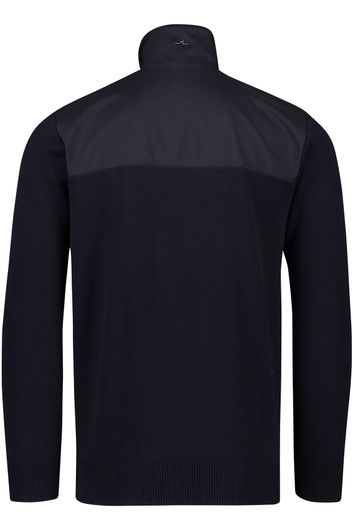 Paul & Shark sweater donkerblauw half zip