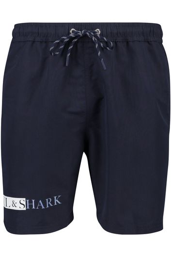 Paul & Shark zwembroek donkerblauw met opdruk