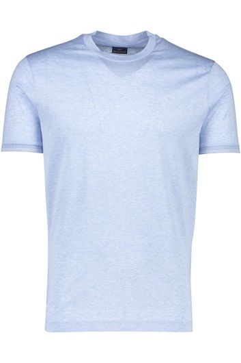 Paul & Shark katoenen t-shirt ronde hals lichtblauw
