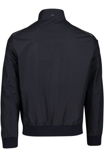 Paul & Shark zomerjas polyester zwart wijde fit katoen 